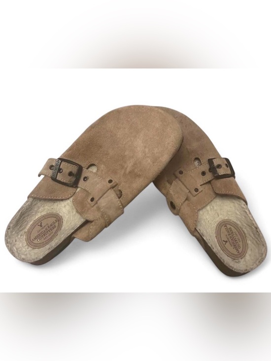 American Eagle Outfitters Shoes - American Eagle Outfitters Tan Suede Mule Clogs Women’s Size 7 Casual Y2K Shoes
